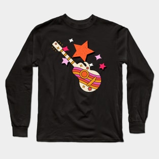 Retro Guitar Long Sleeve T-Shirt